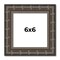 6x6 Modern Bamboo Picture Frame with UV-Resistant Acrylic & Acid Free Backing, Available in 5 Finishes - Gold, Silver, Brown, Black, and Natural